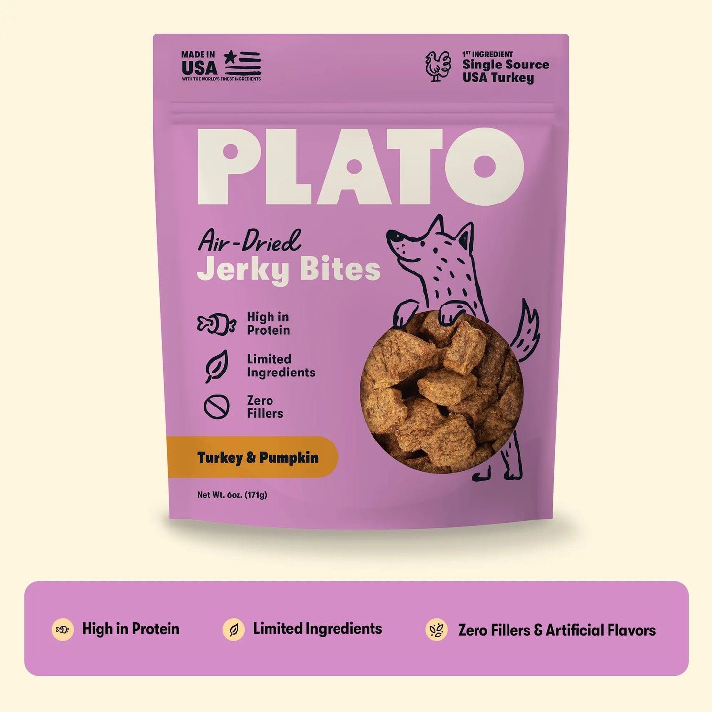 Plato Turkey & Pumkin Jerky Bites