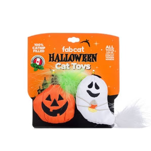 Fabdog Pumkin Ghost Cat Toys