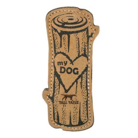 Leather Love My Dog Log Toy