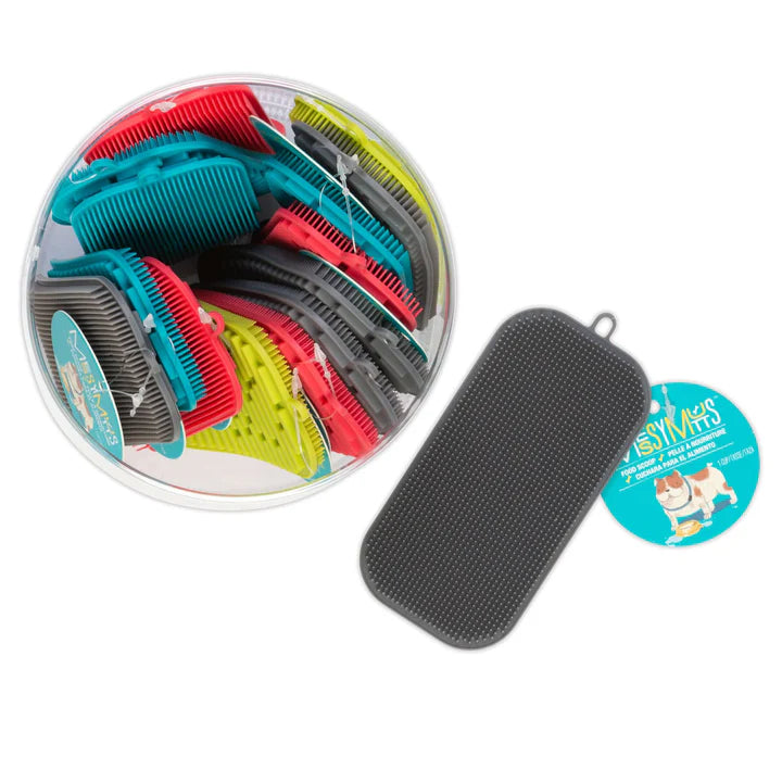 Silicone Dual Sided Dog Bowl Scrubber Sponge