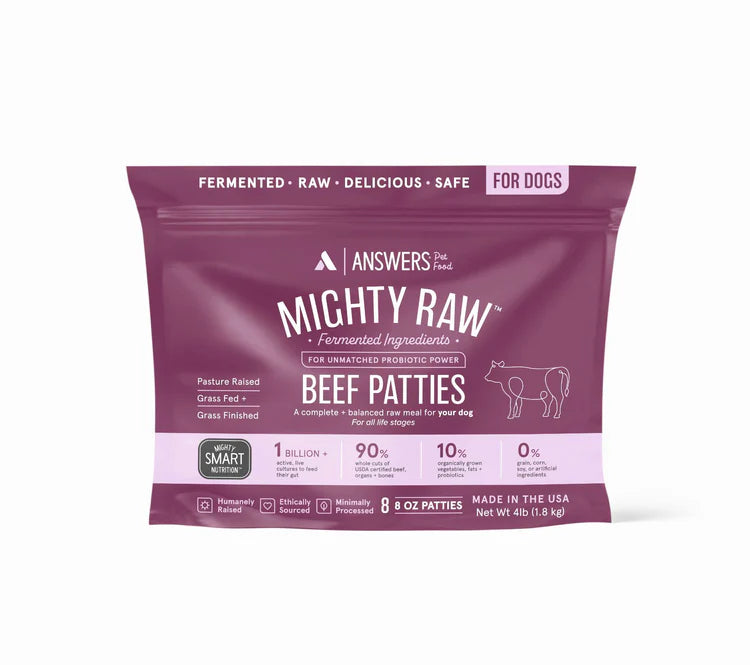 Answers Raw Beef Patties 4lb