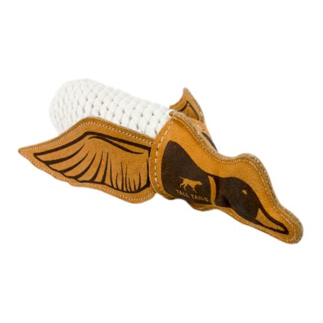 Leather Quacker Rope Tug Dog Toy