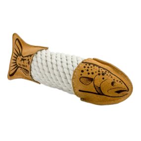 Leather Trout Rope Tug Toy