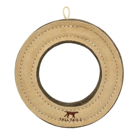 Leather Ring Dog Toy
