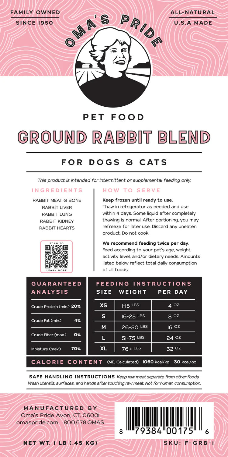 Oma's Pride Ground Rabbit Blend