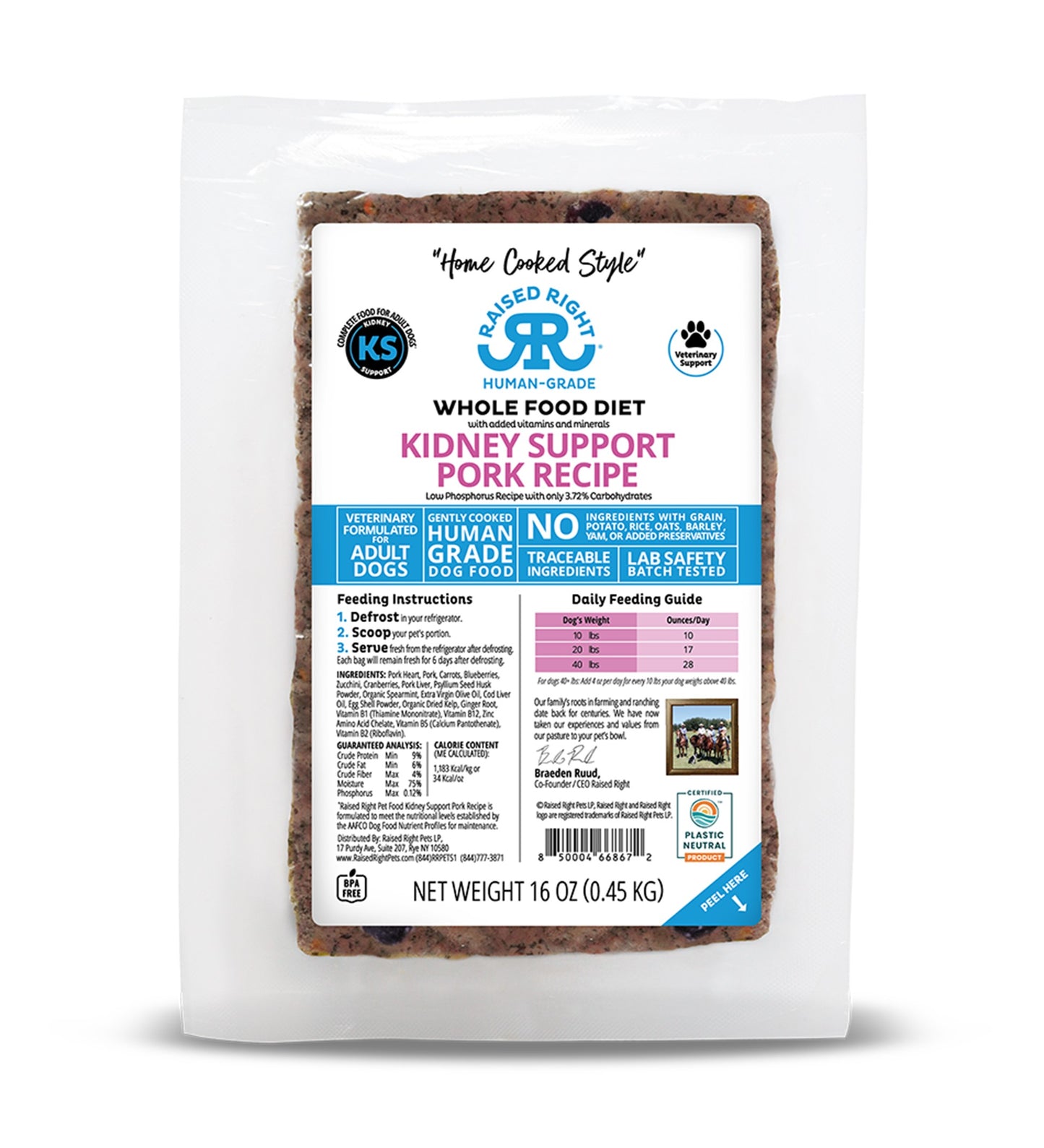 Kidney Support Pork Raised Right