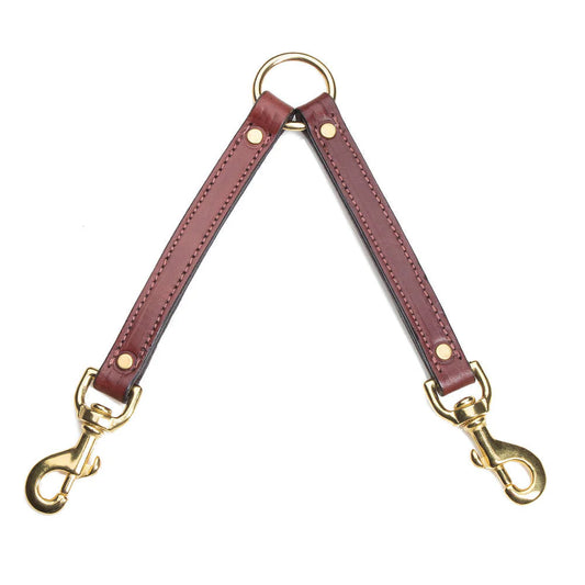 Leather Two Dog Coupler
