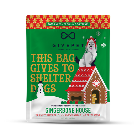 Give Pet Gingerbone House Treats