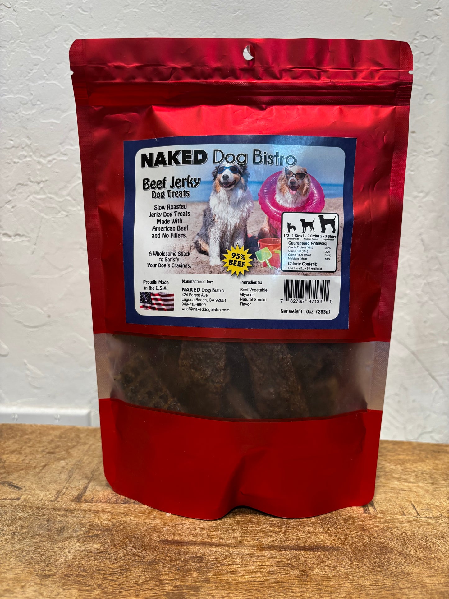 Naked Dog Bistro Beef Jerky Strips