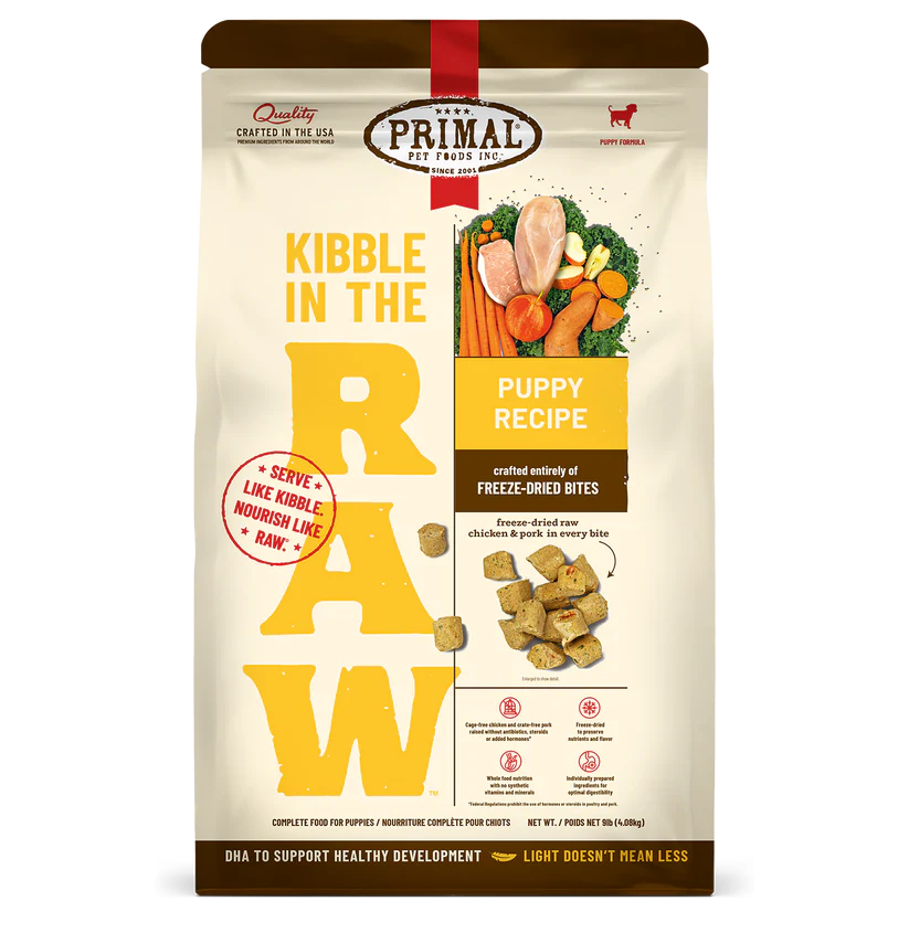 Primal Kibble in the Raw Puppy Recipe