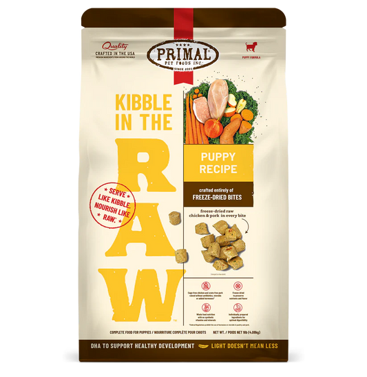 Primal Kibble in the Raw Puppy Recipe