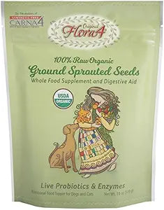 Carna4 Flora4 Ground Sprouted Seeds Food Topper