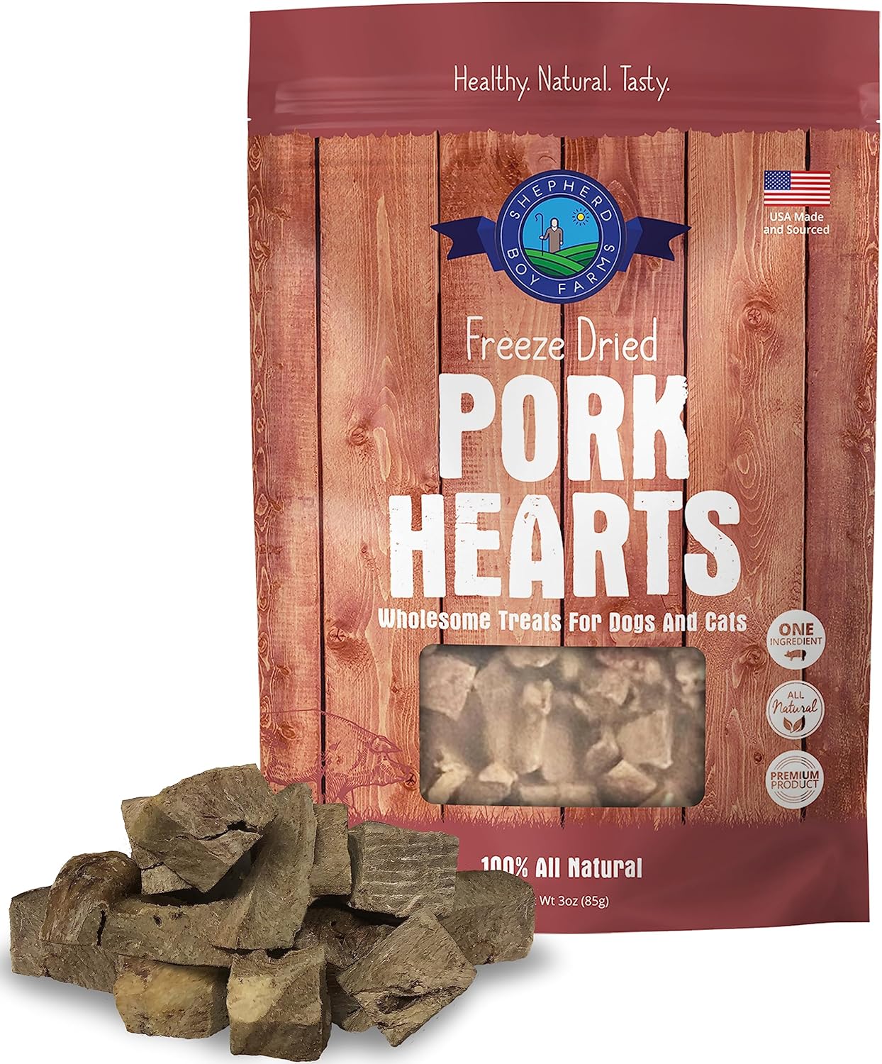 Freeze-Dried Pork Hearts