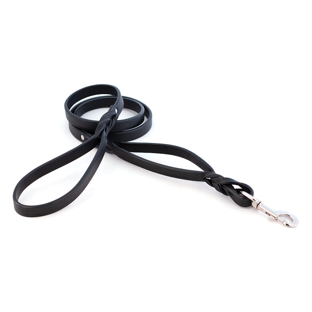 Two-Handled Braided Leather Leashes