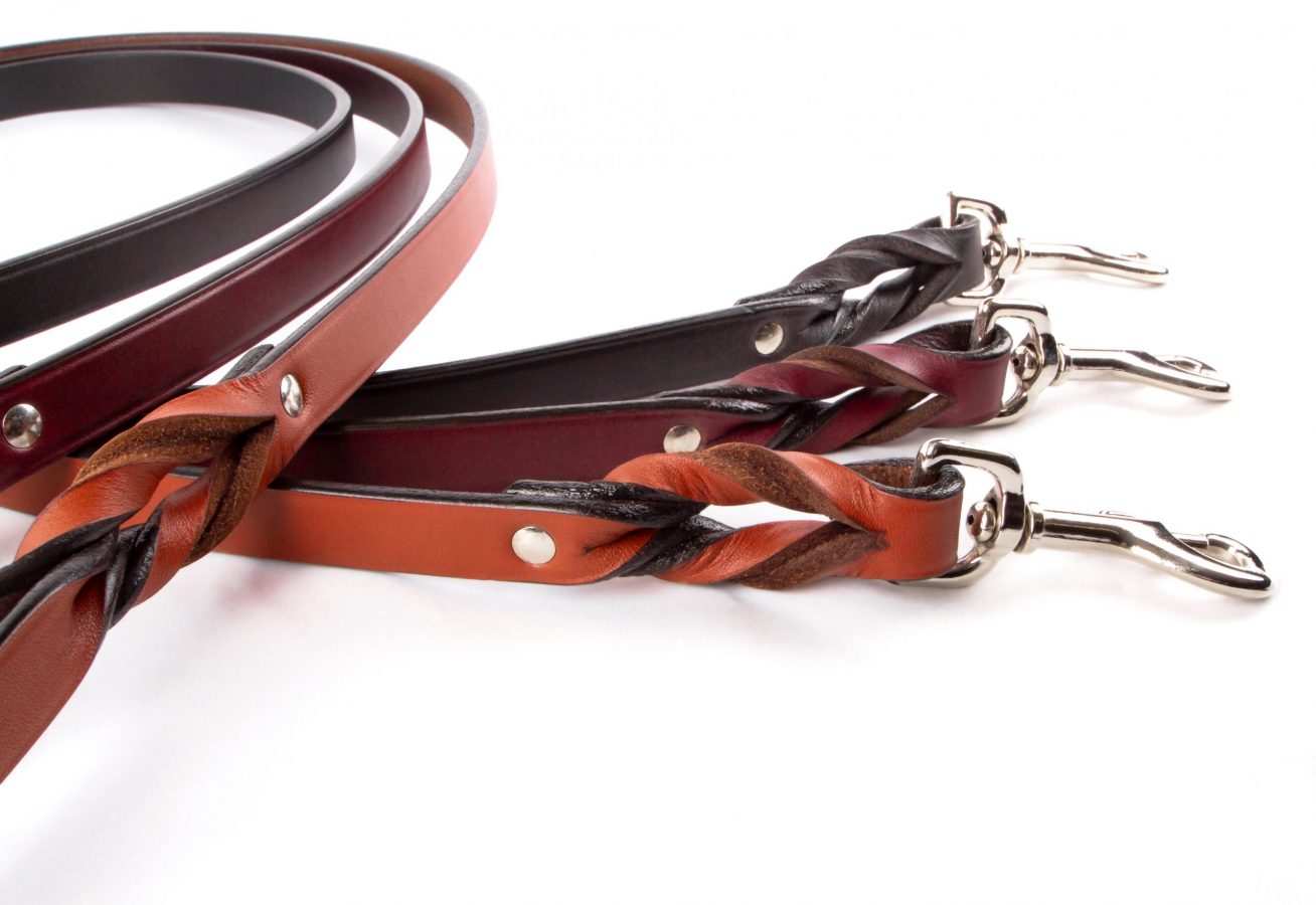 Braided Leather Leashes