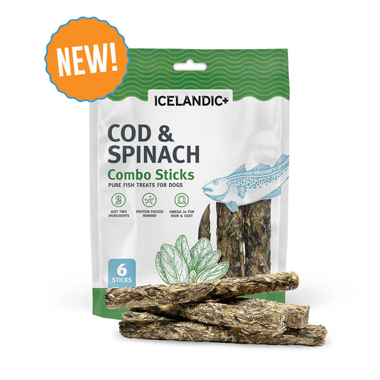 Cod & Spinach Combo Sticks