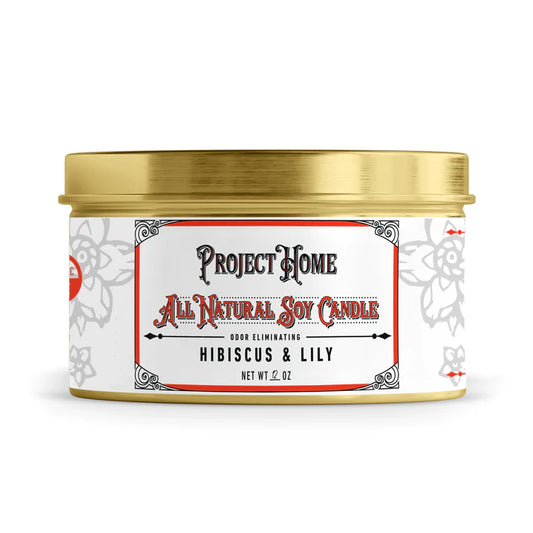 Project Home Soy Candle Hibiscus and Lilly