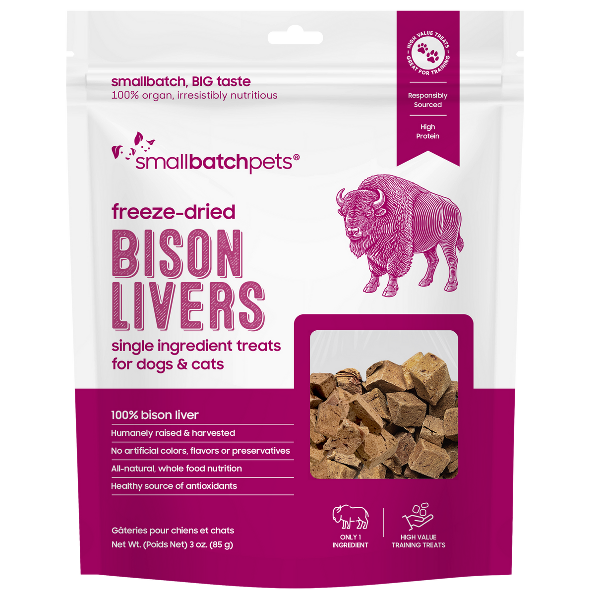 Freeze-Dried Bison Livers