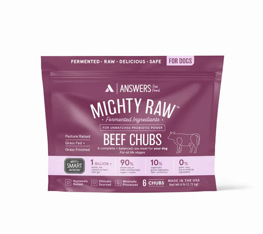 Answers Raw Beef Chubs 6lb