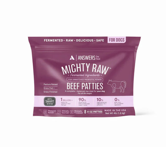Answers Raw Beef Patties 4lb