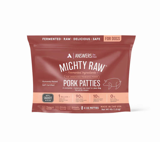 Answers Raw Pork Patties 4lb