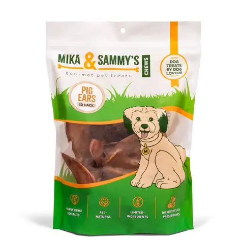 Mika & Sammy's Pig Ears 10 Pack