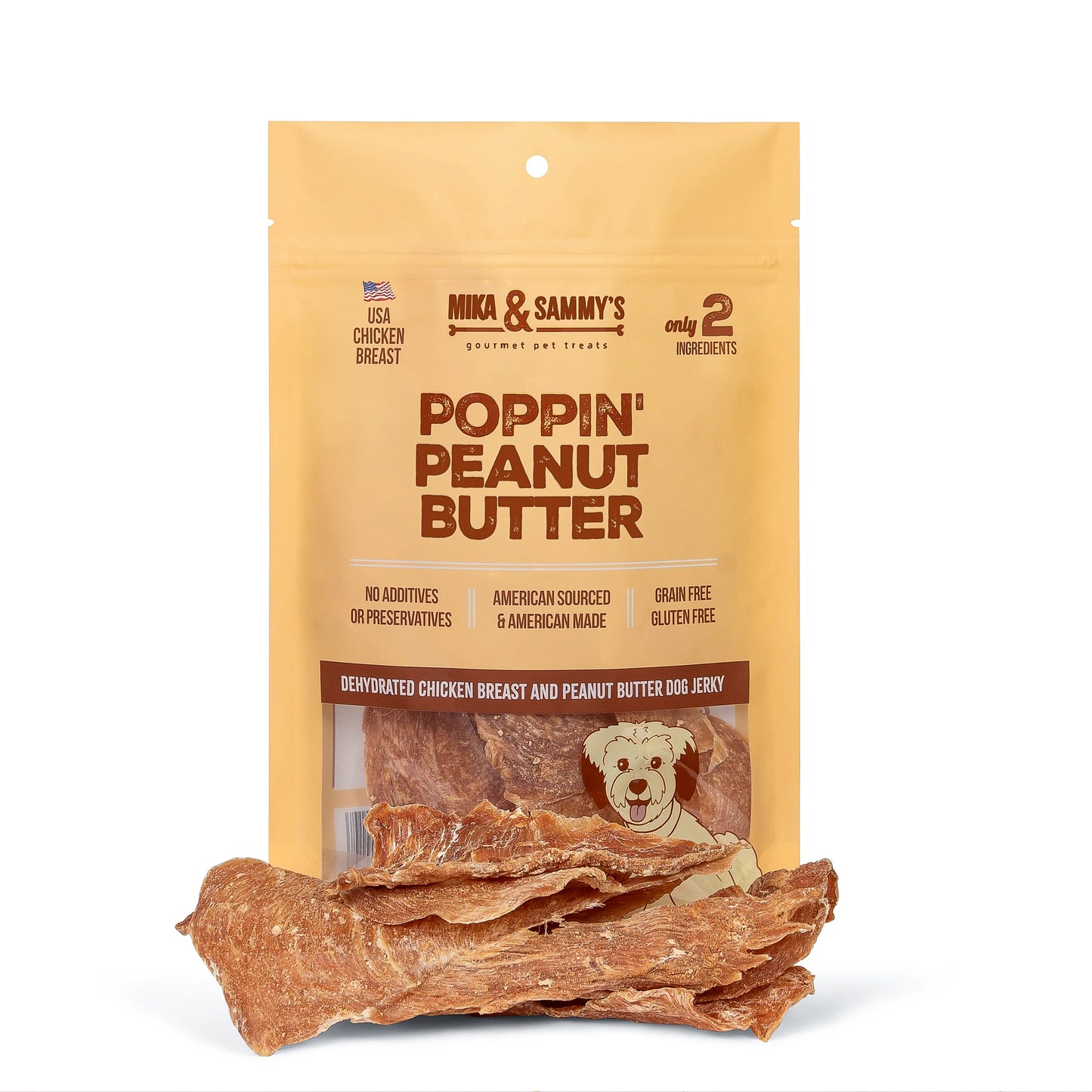 Poppin Peanut Butter Chicken Jerky