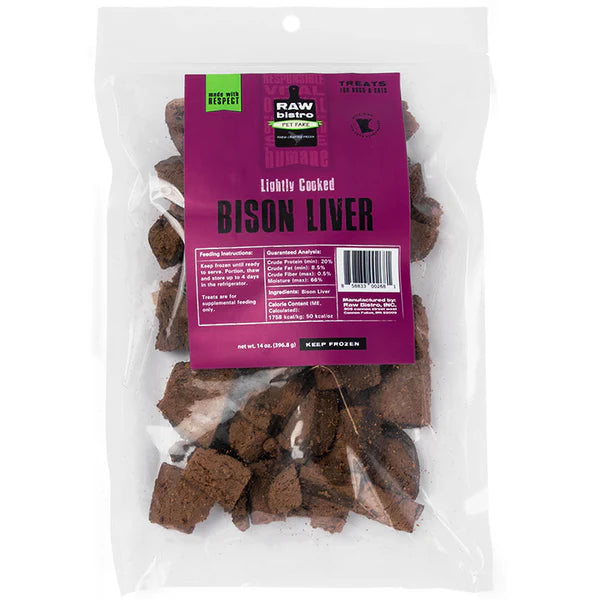 Raw Bistro Bison Liver Treats