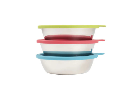 Stainless Steel Dog Bowl & Silicon Lid