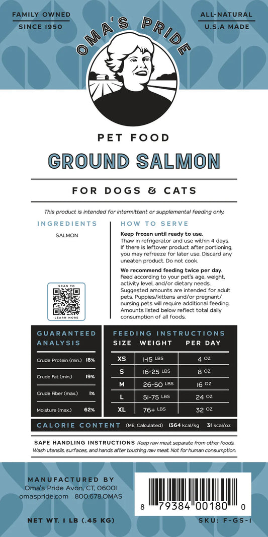 Oma's Pride Ground Salmon