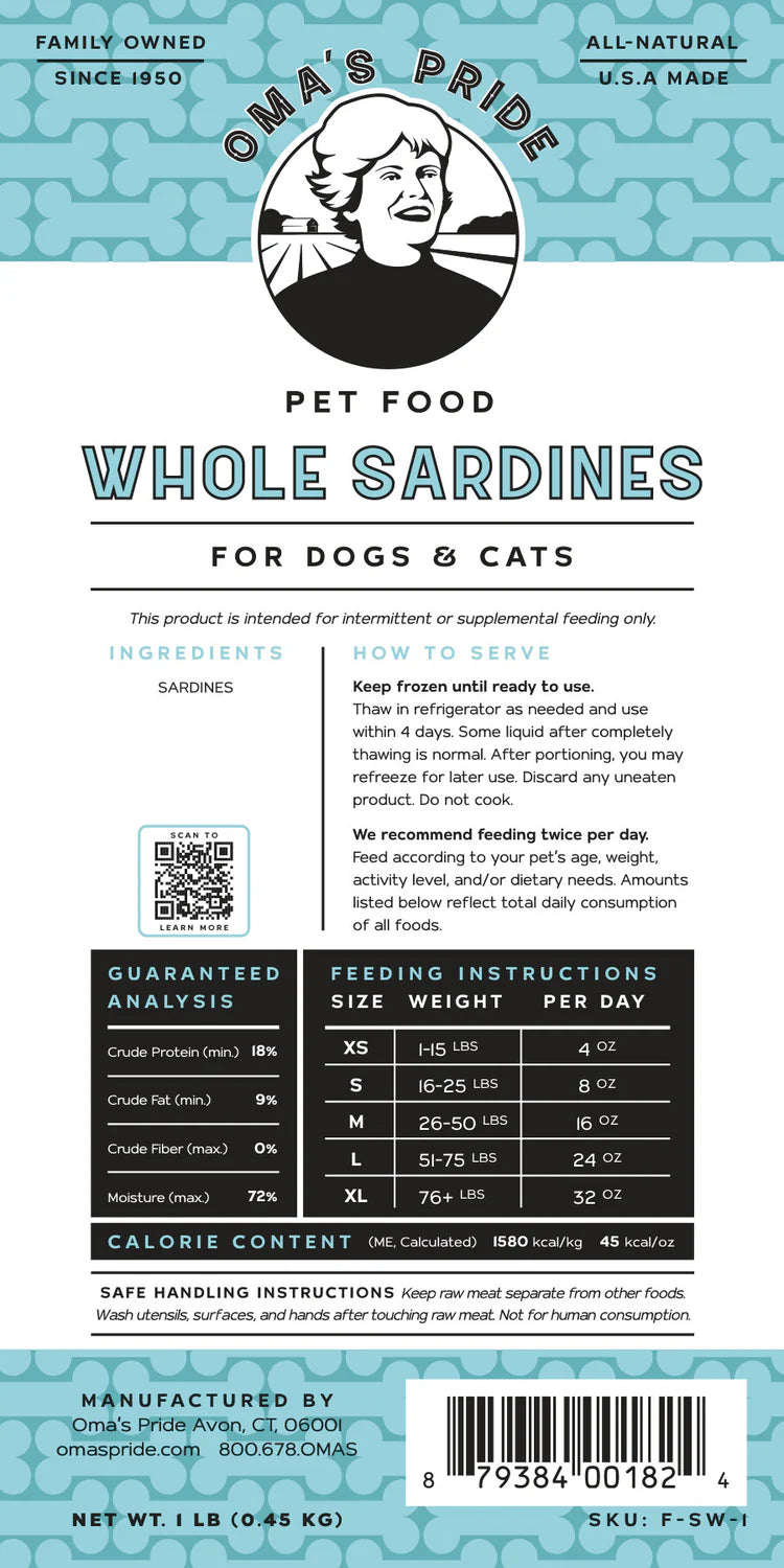 Oma's Pride Whole Sardines