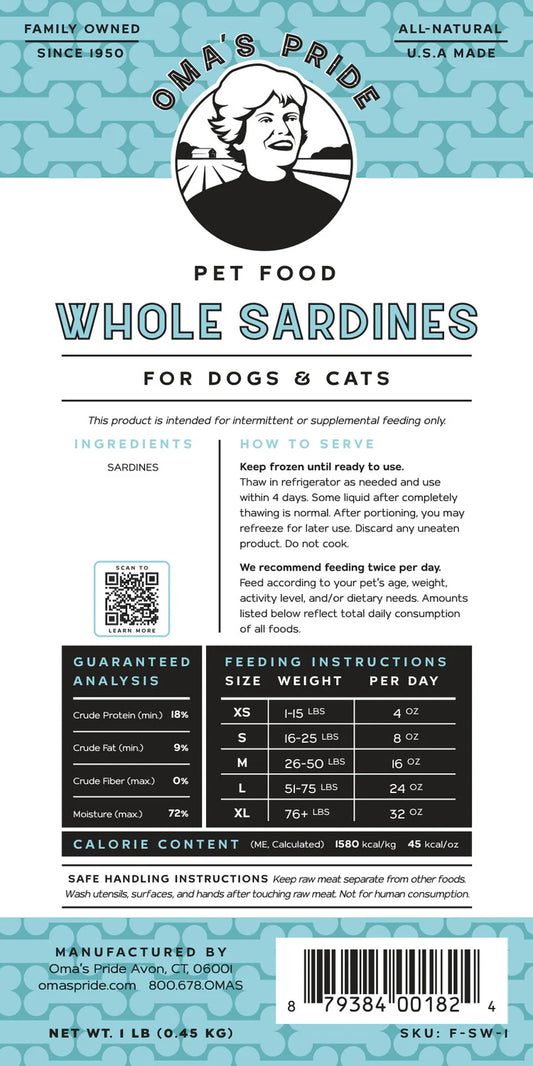 Oma's Pride Whole Sardines