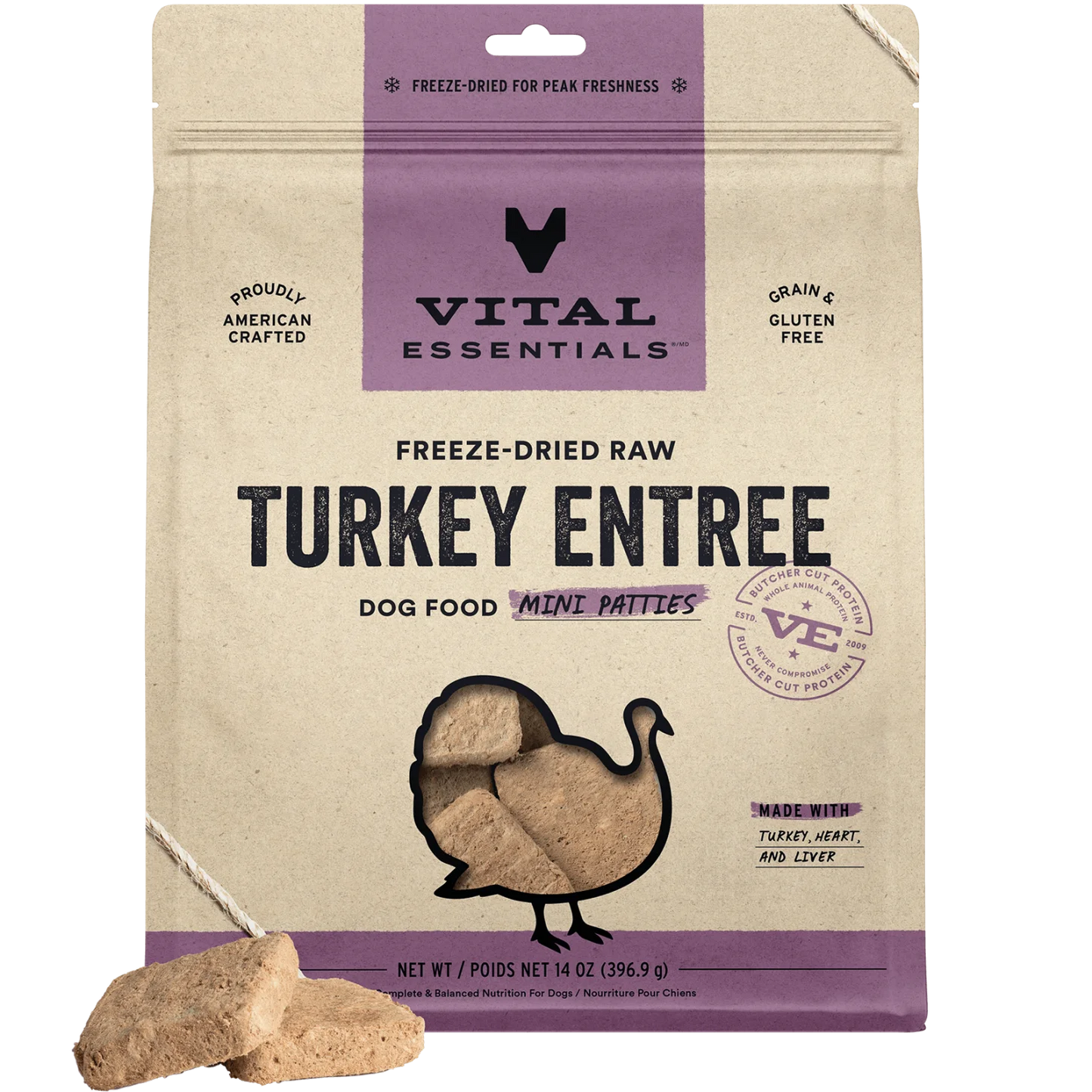 Freeze-Dried Turkey Patties